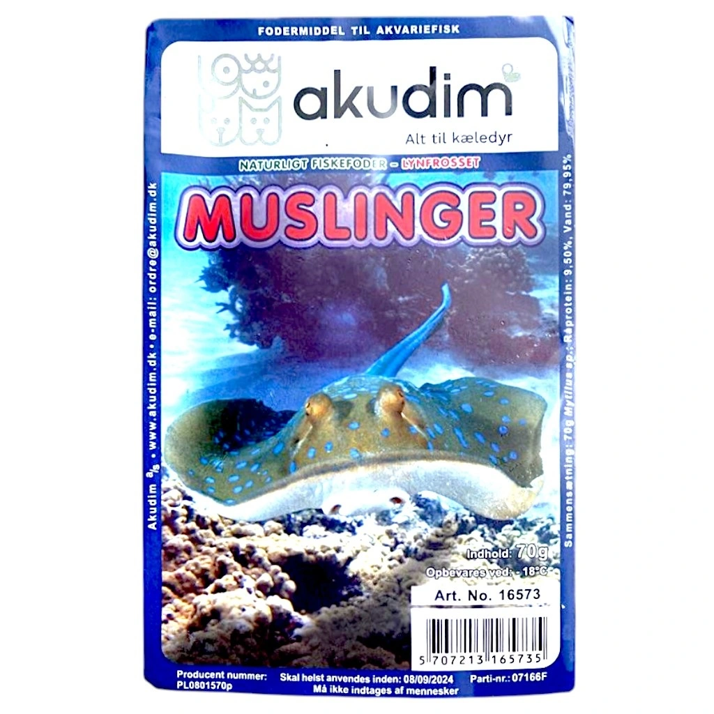Frostfoder AK Hele muslinger 70 g